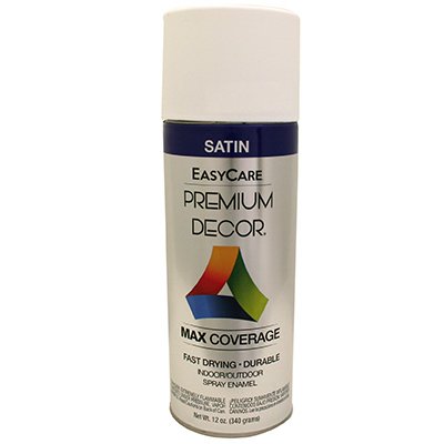 White Satin Spray Paint, 12-oz. - Quantity 6 B8301