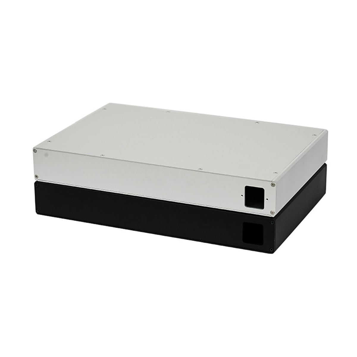 All Aluminum Amplifier Case Headphone Amp Audio Preamplifier Chassis Box Black Blank A20274