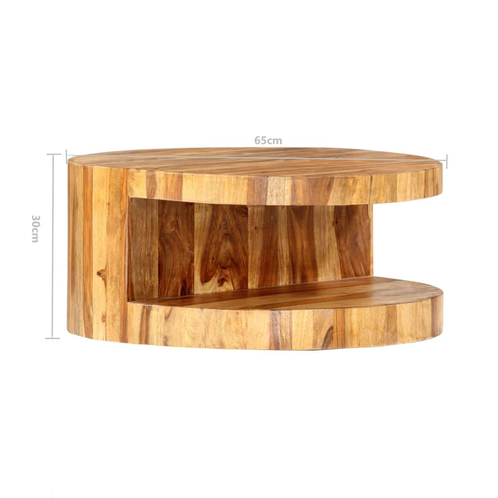 Solid Sheesham Wood Coffee Table Q114