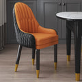 Orange-Black Upholstered Dining Chair L1842