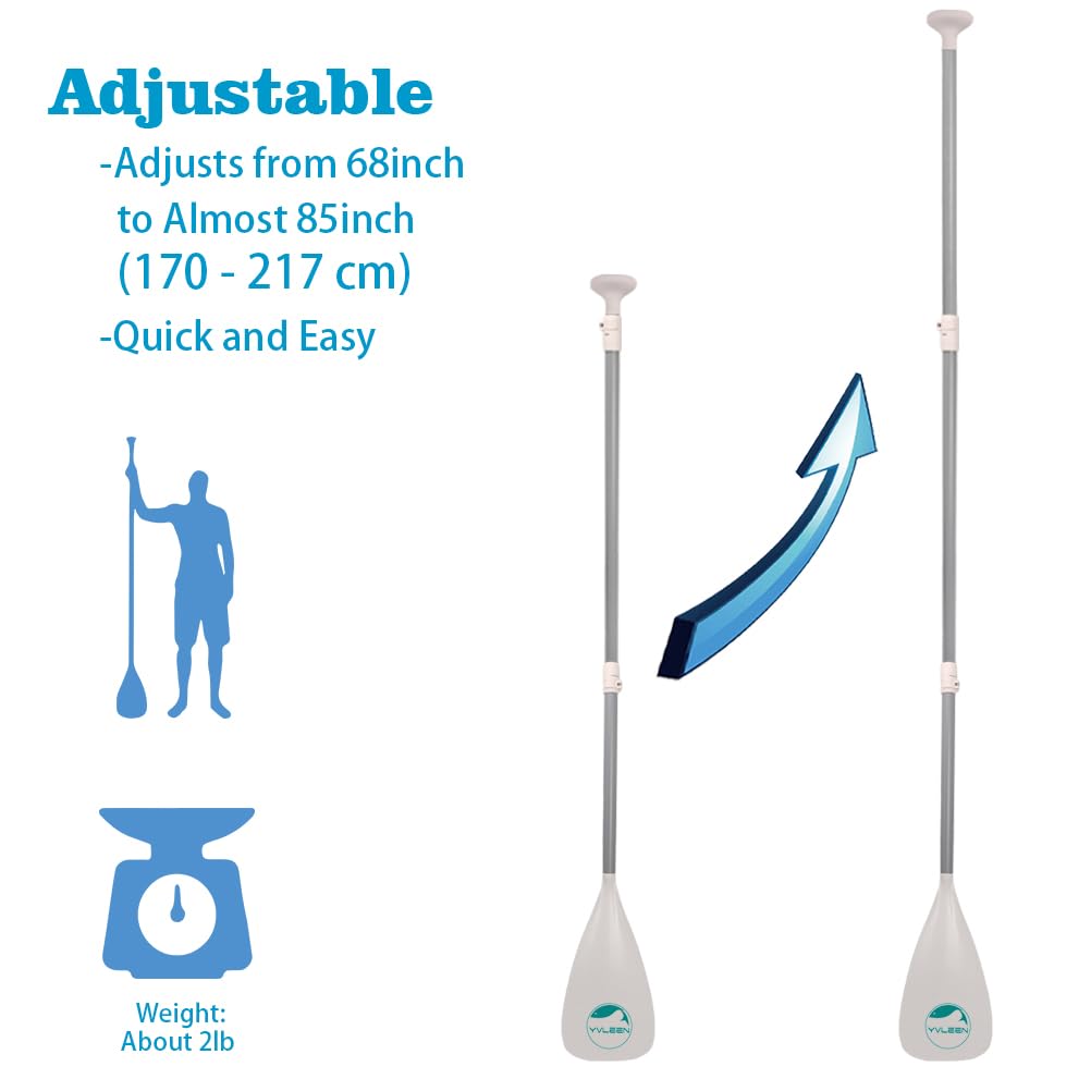 Adjustable Aluminum 4-Piece Floating Paddle V120716