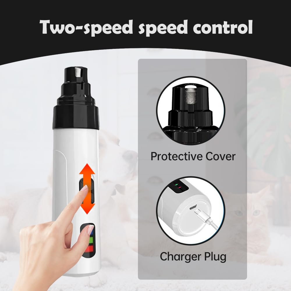 Silent Rechargeable Electric Dog Nail Grinder F115178