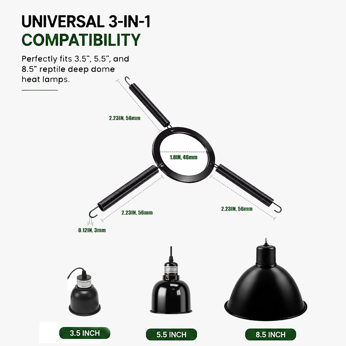 Black Lamp Fixture Mounting Spring Clips X789
