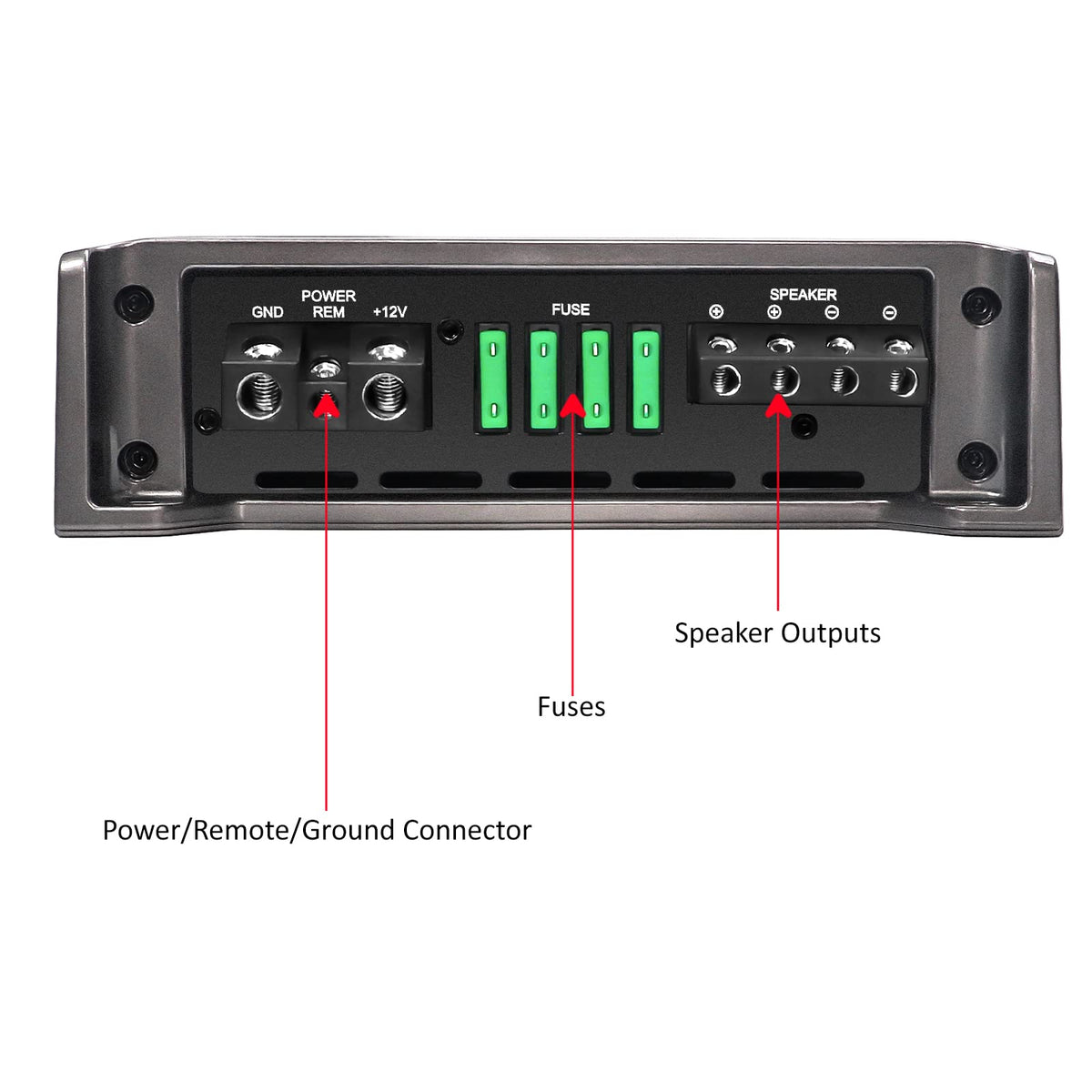 2500W Class D Car Audio Mono Block Subwoofer Amplifier R95751