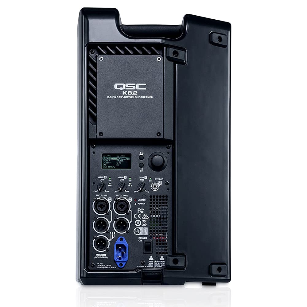 8" 2000W Powered Portable PA Speaker Pair L8539