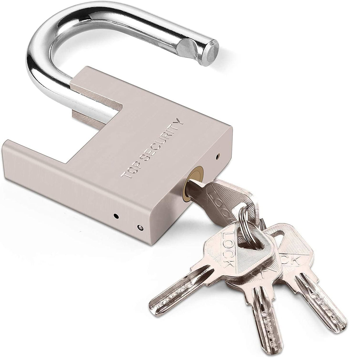 Heavy Duty Solid Brass Keyed Padlock with 4 Keys K8002