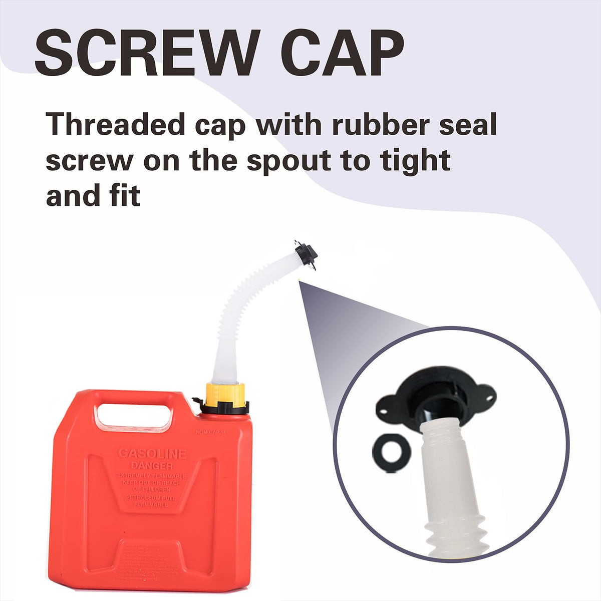 Gas Can Spout Replacement Kit with Flexible Pour Nozzle A848008