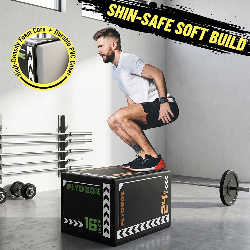 3-in-1 Foam Plyo Box with Non-Slip Cover H632335