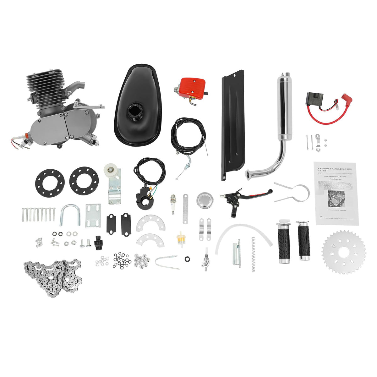 2 Stroke 100CC Bicycle Engine Kit with CDI Ignition Y8786