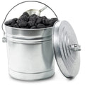 10-Gallon Galvanized Steel Trash Can with Locking Lid R3998