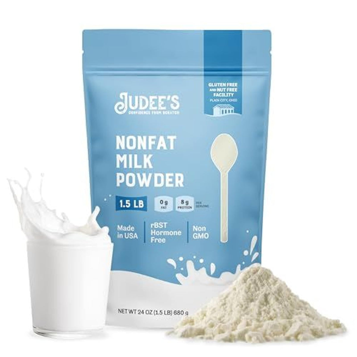 Gluten Free Non Fat Dry Powdered Milk 1.5 lb Q86390