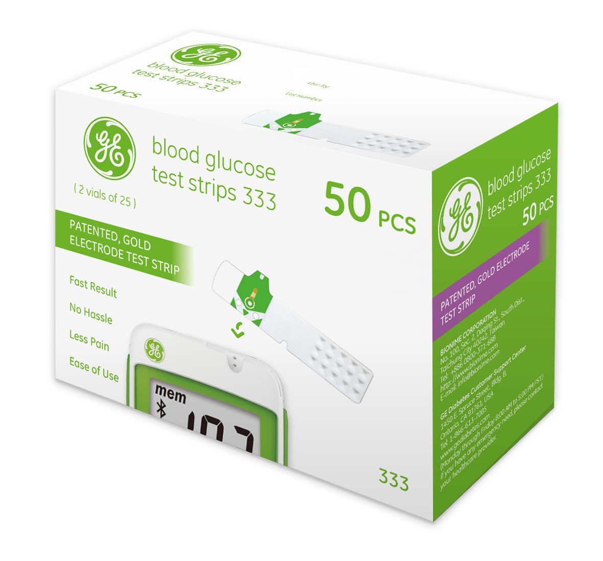 Blood Glucose Test Strips, 50 Count B4832