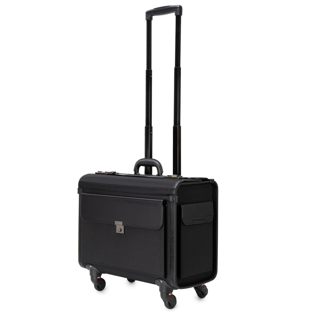 Wheeled Briefcase with 17” Laptop Compartment and Dual Combo Locks H97837