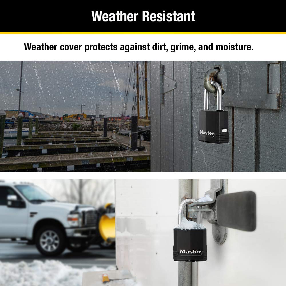 Heavy-Duty Keyed Outdoor Padlock 4-Pack I5457