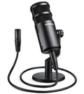 XLR Podcast Microphone, Cardioid Dynamic Metal Desk Mic T2740