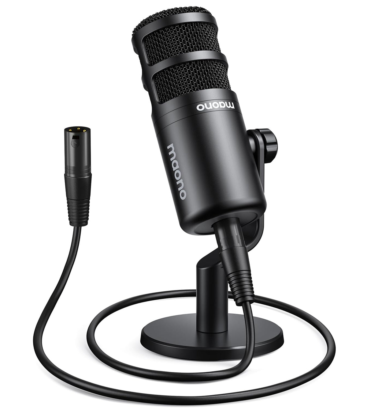 XLR Podcast Microphone, Cardioid Dynamic Metal Desk Mic T2740