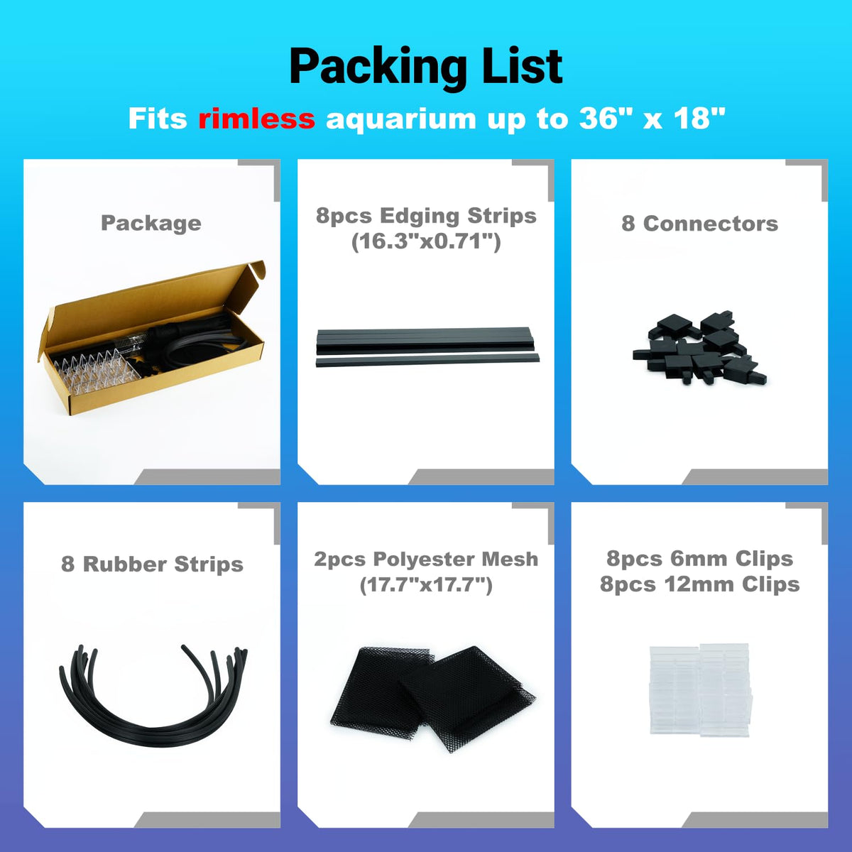 Adjustable Mesh Aquarium Lid E17860