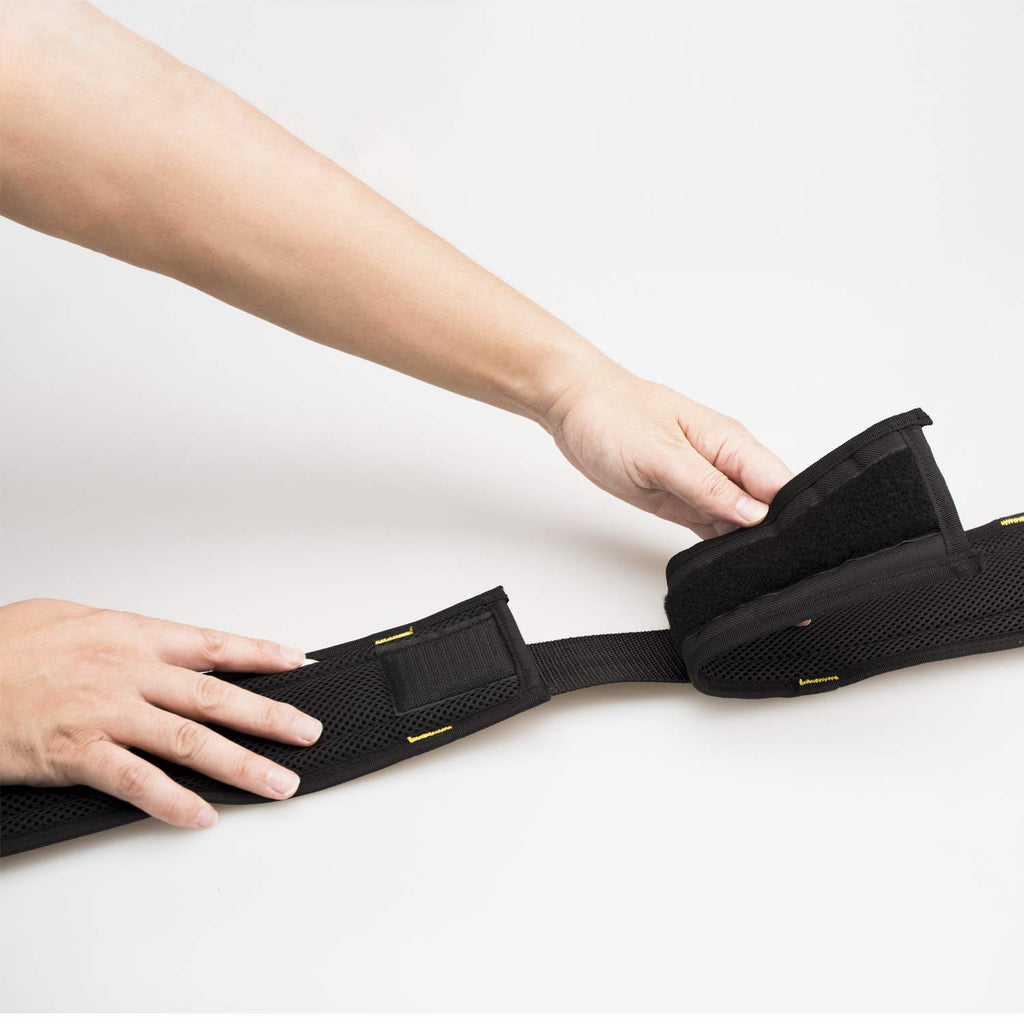 2-Inch Padded Tool Belt with 4 D-Rings Heavy Duty Double Metal Roller Buckle Y477440