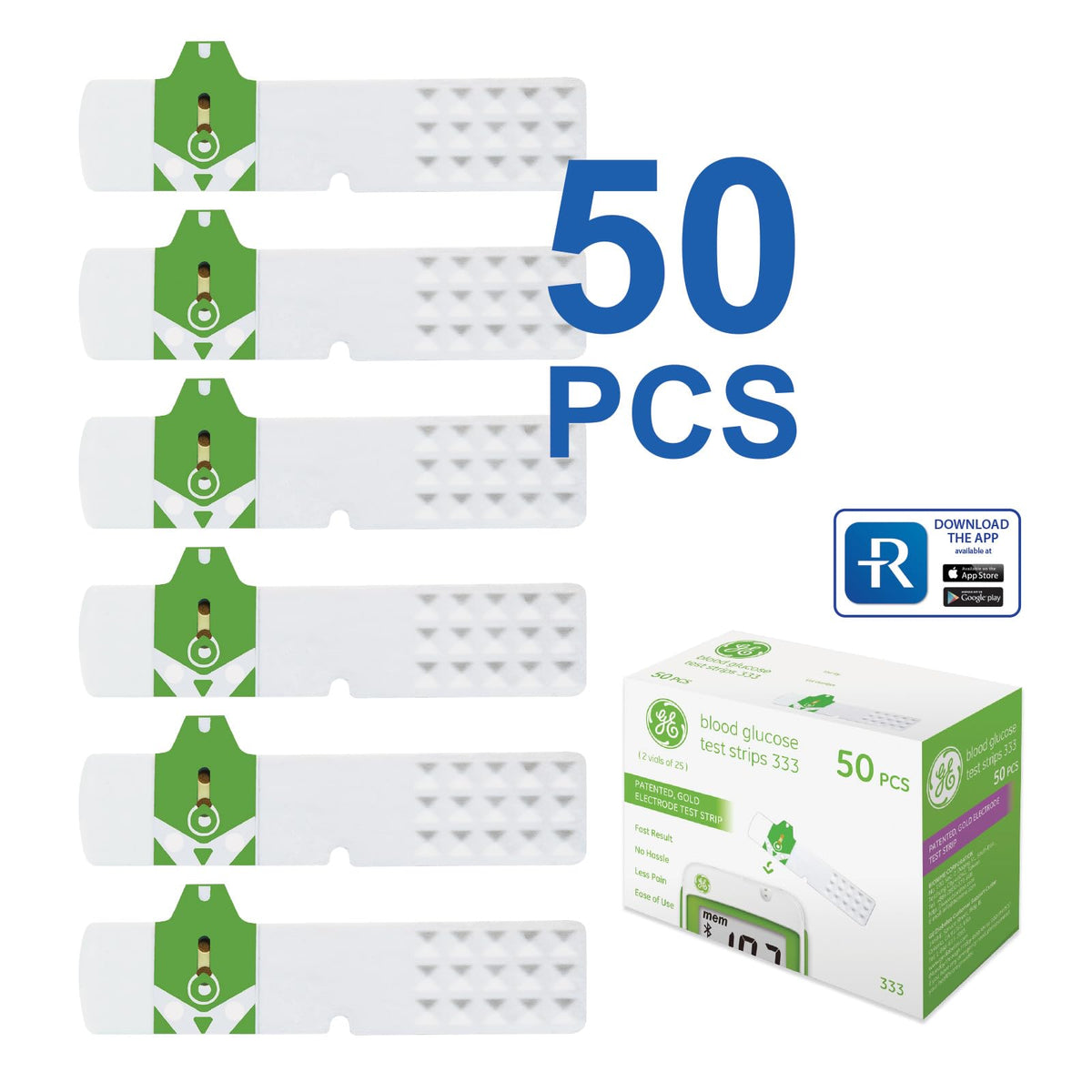 Blood Glucose Test Strips, 50 Count B4832