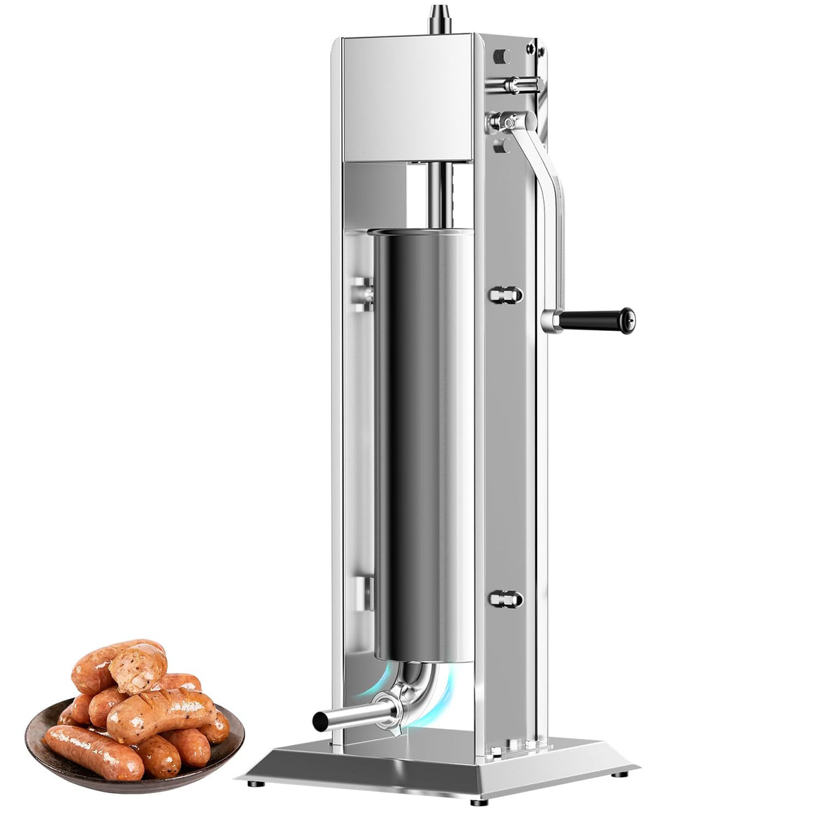 Manual Sausage Stuffer 15 Lb with 4 Stainless Steel Stuffing Tubes Z79912