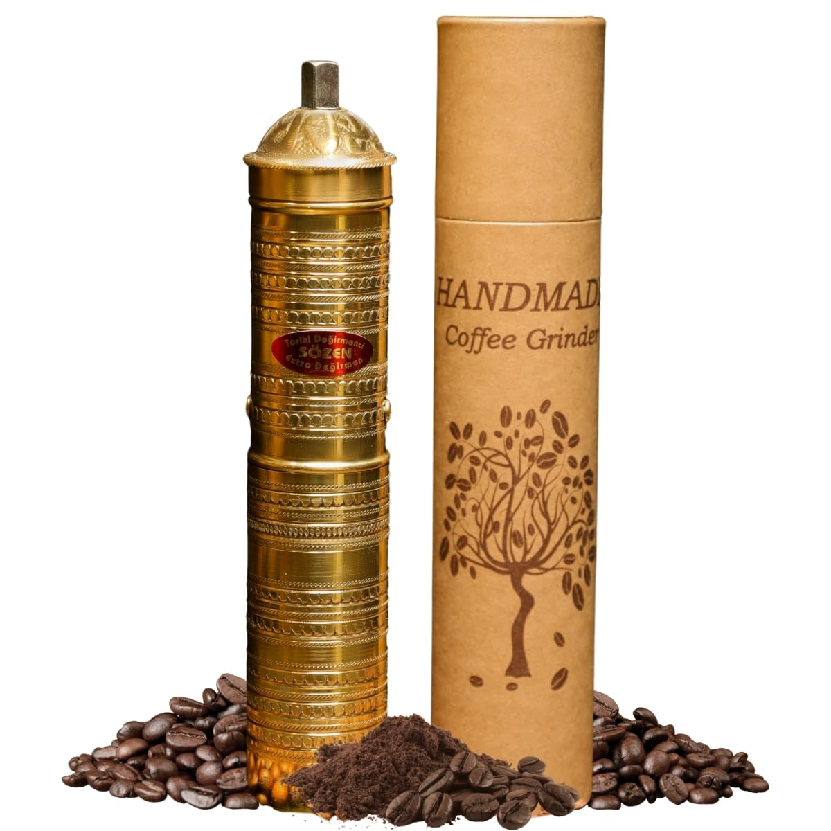 Manual Coffee Grinder Adjustable Hand Crank Burr Mill N193085