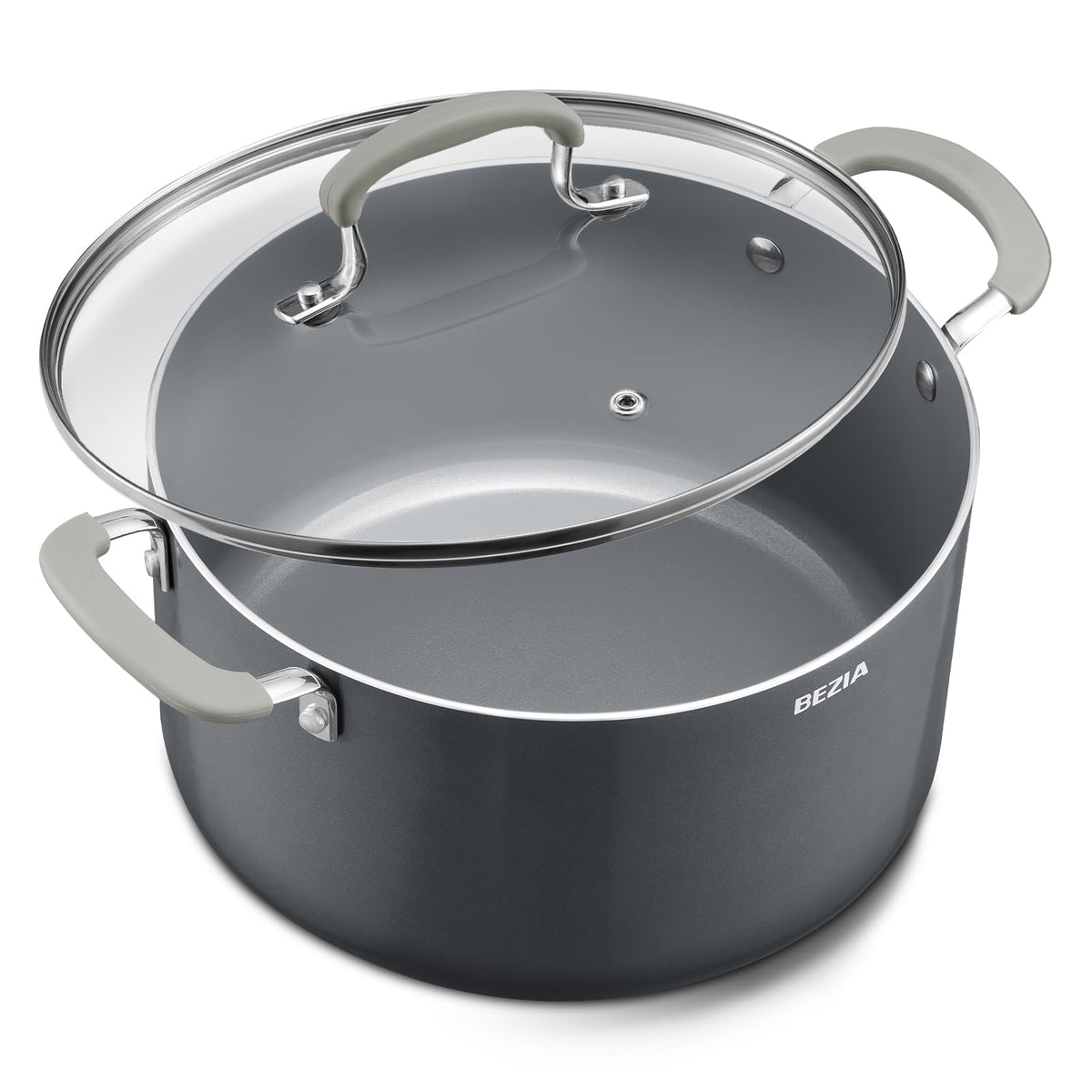 12QT Non Stick Ceramic Stock Pot with Lid J963