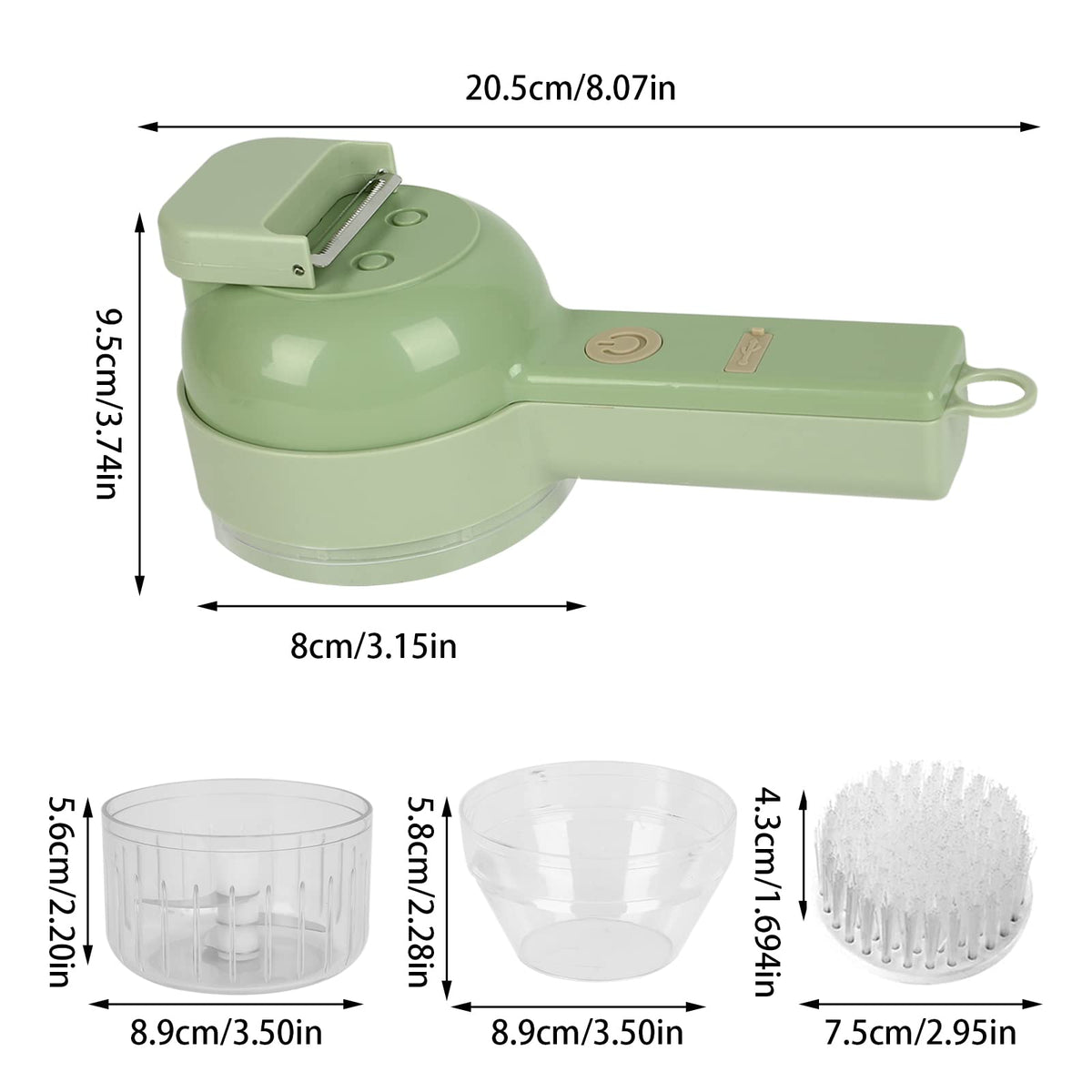 4 in 1 Handheld Electric Vegetable Cutter Set P994