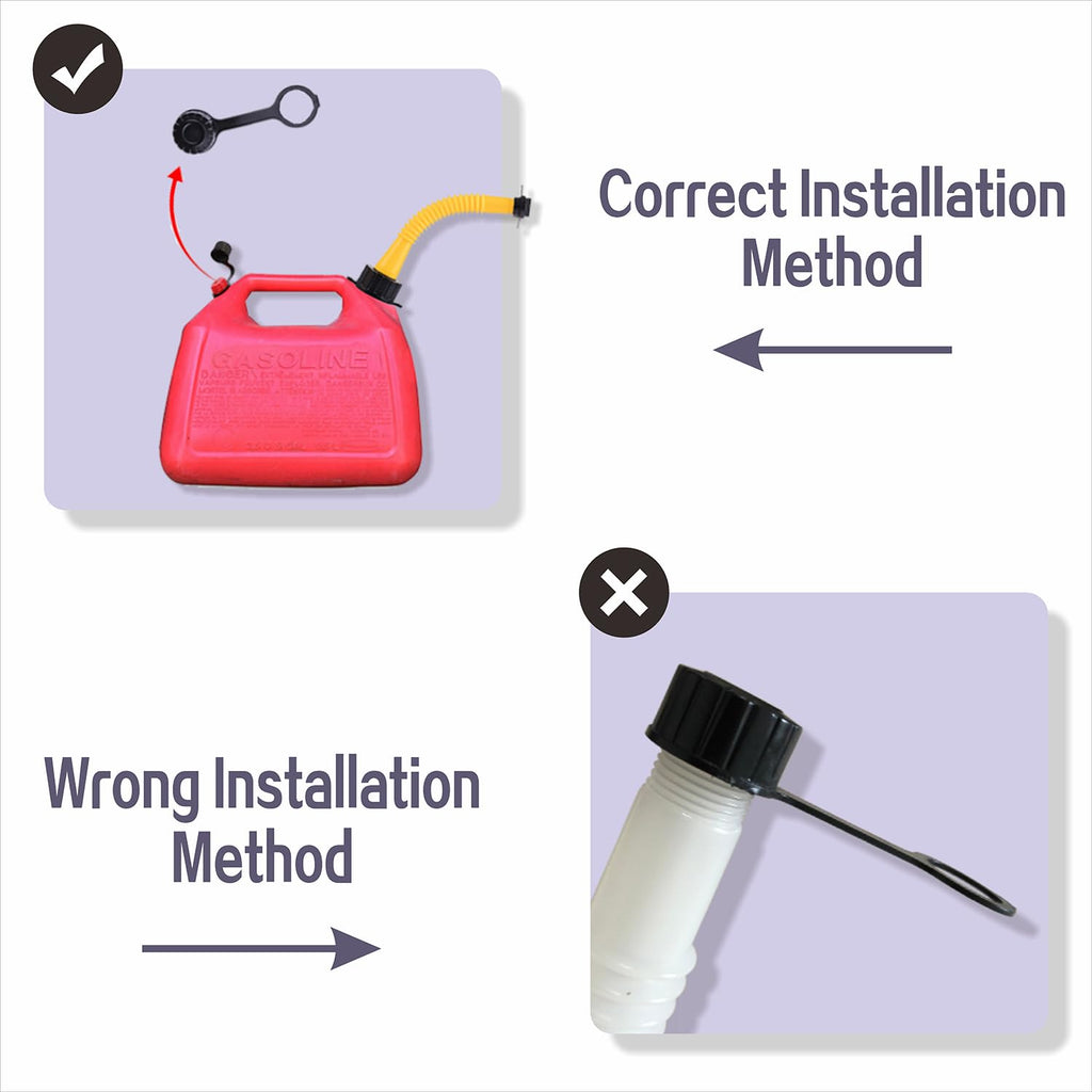 Gas Can Spout Replacement Kit with Flexible Pour Nozzle A848008