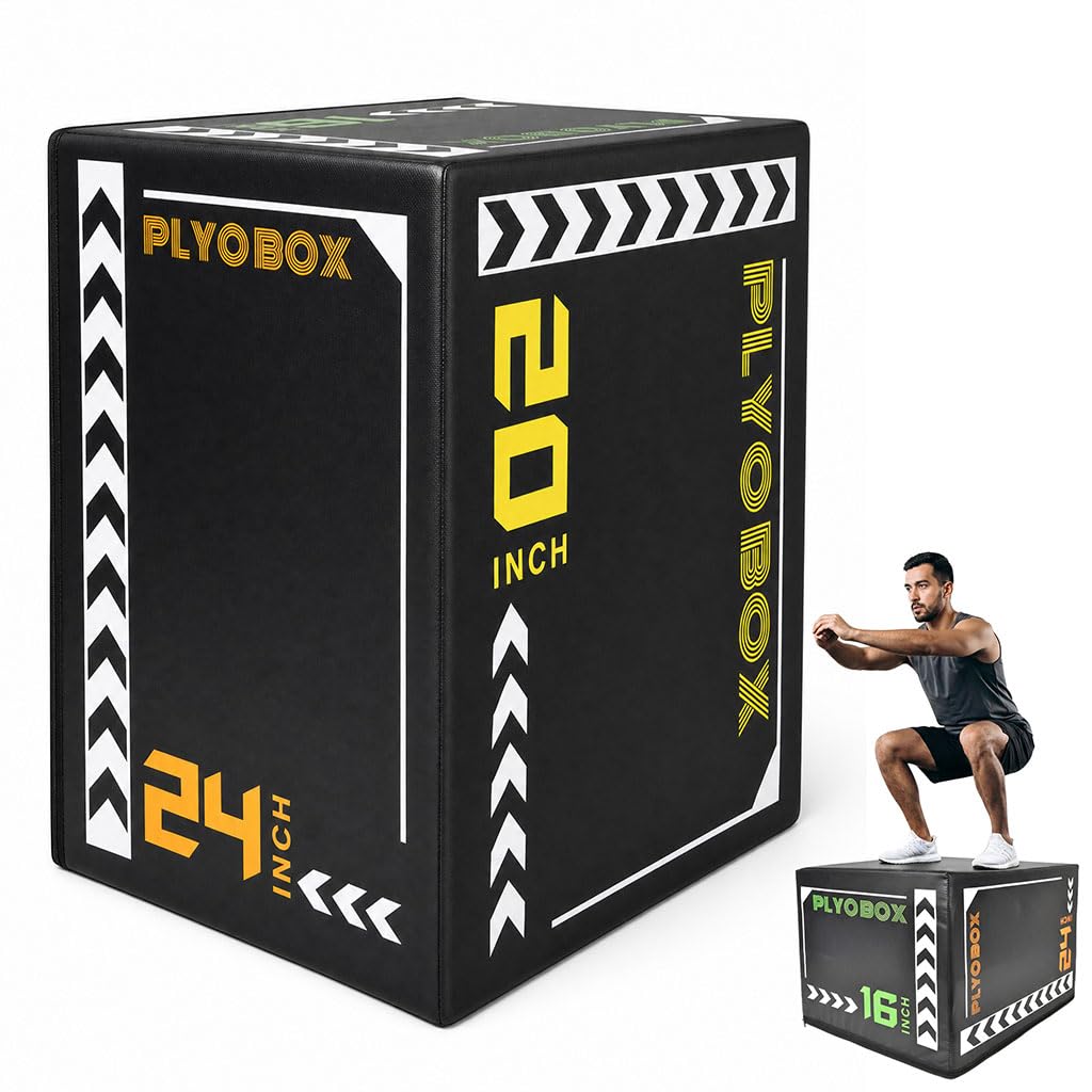 3-in-1 Foam Plyo Box with Non-Slip Cover H632335