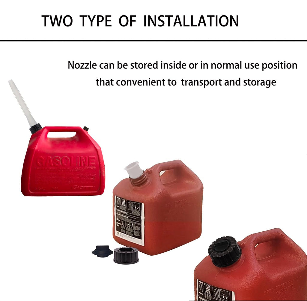 Gas Can Spout Replacement Kit with Flexible Pour Nozzle A848008