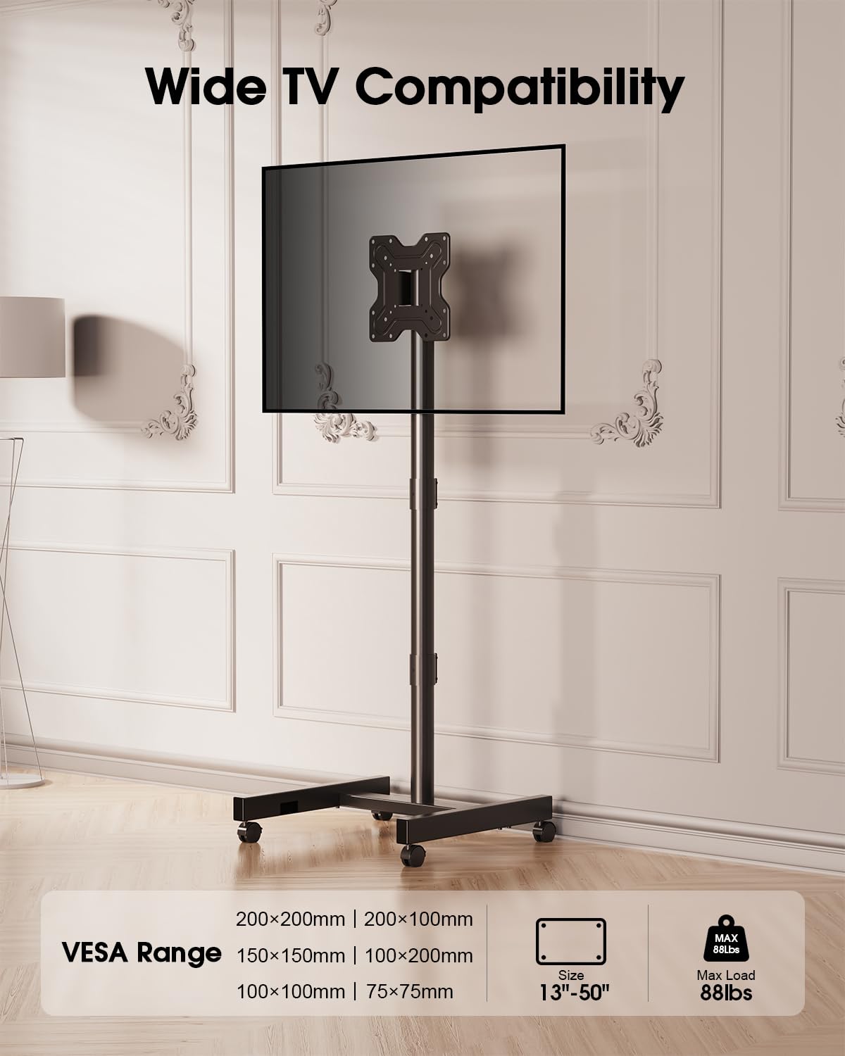 Rolling TV Stand for 13-50 Inch TVs U173