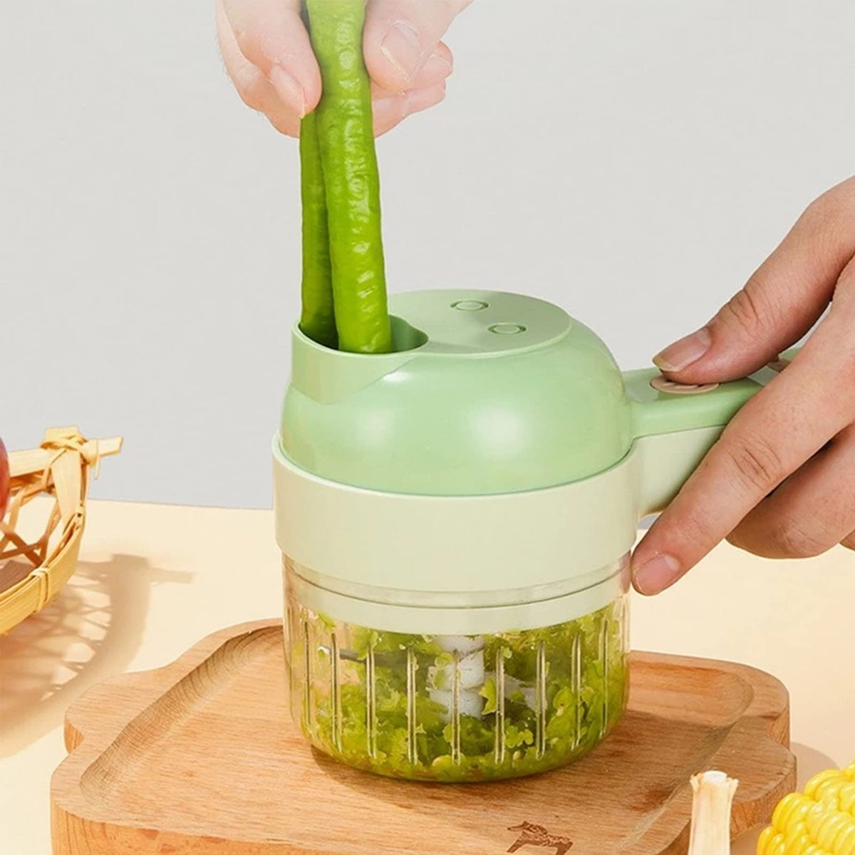 4 in 1 Handheld Electric Vegetable Cutter Set P994