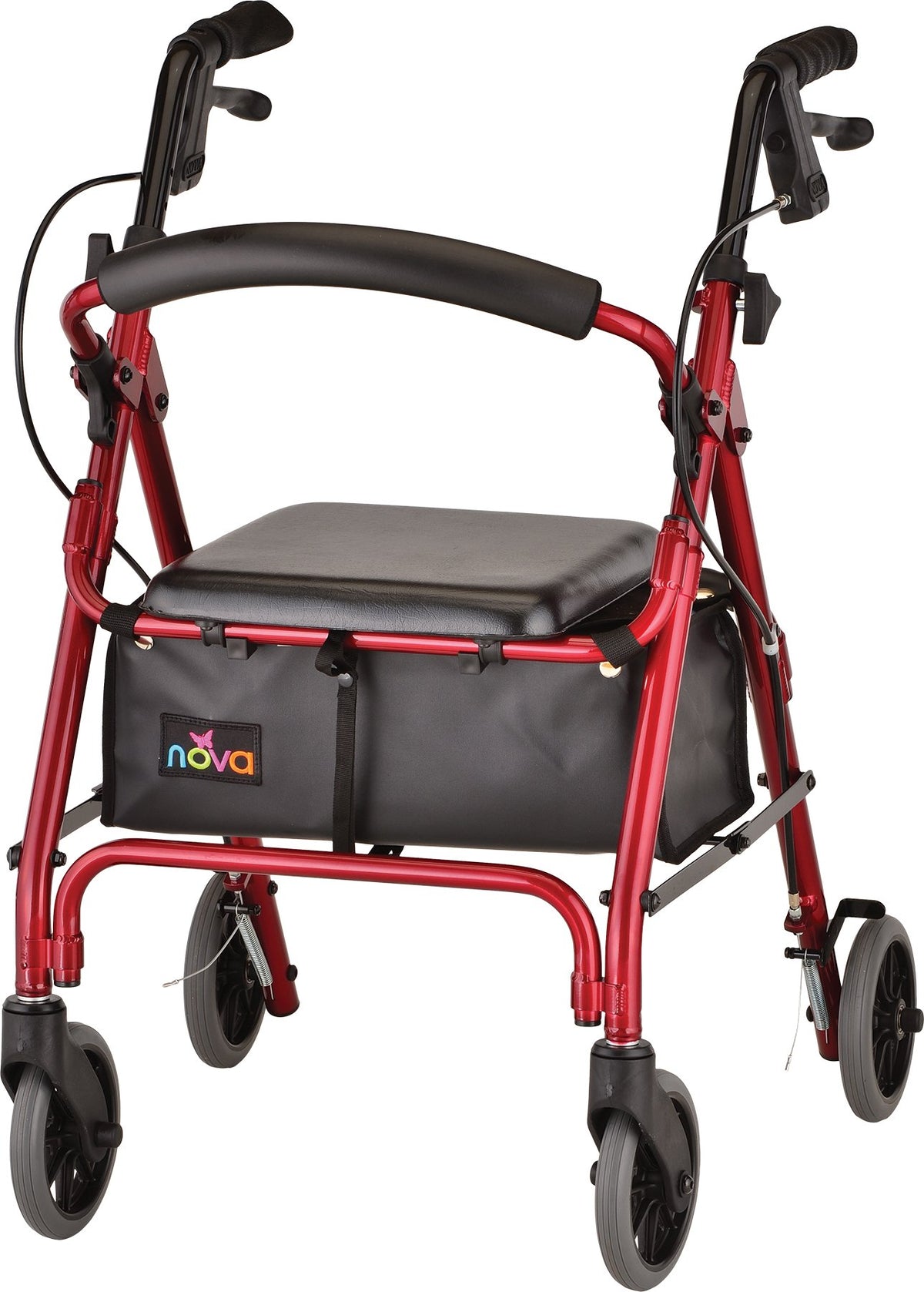 Lightweight Folding Narrow Rollator Walker with Seat F281