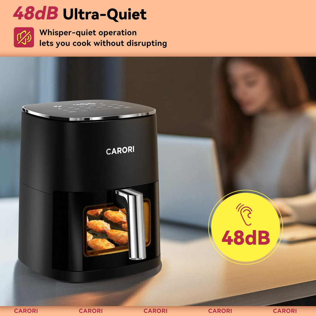 6Qt Air Fryer with Viewing Window, 12 Preset, Nonstick Dishwasher Safe Basket E4486