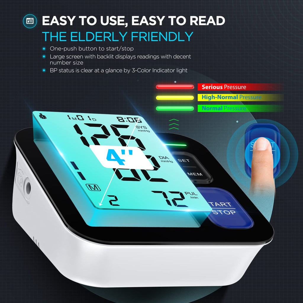 Upper Arm Blood Pressure Machine with 3 Size Cuffs L61342