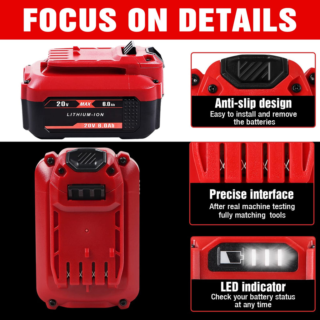 20V 6.0Ah Replacement Battery S963