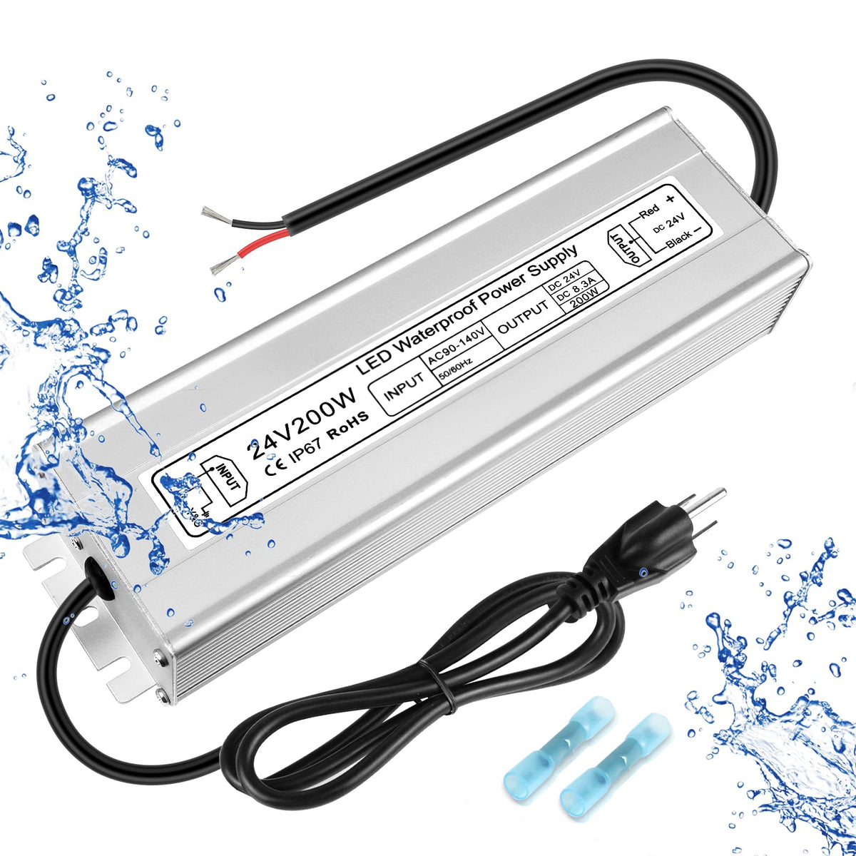 200W 24V IP67 Waterproof LED Driver V1768