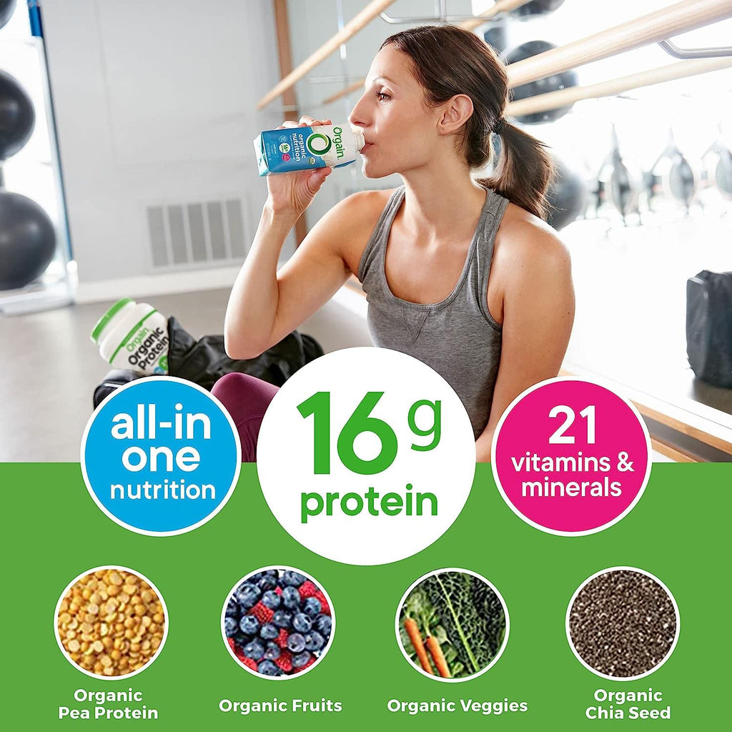 Organic Vegan Plant Based Nutritional Shake, Chocolate Vanilla, 11 Fl Oz (Pack of 4) R8180