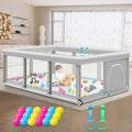 Large Baby Playpen with Soft Breathable Mesh Z316