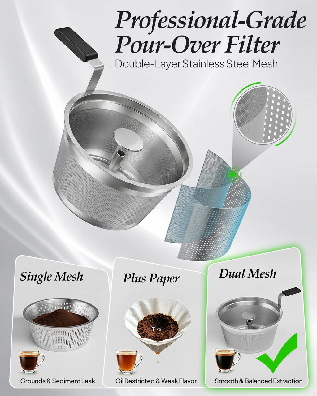 Electric 6-Cup Glass Percolator Coffee Pot Q745