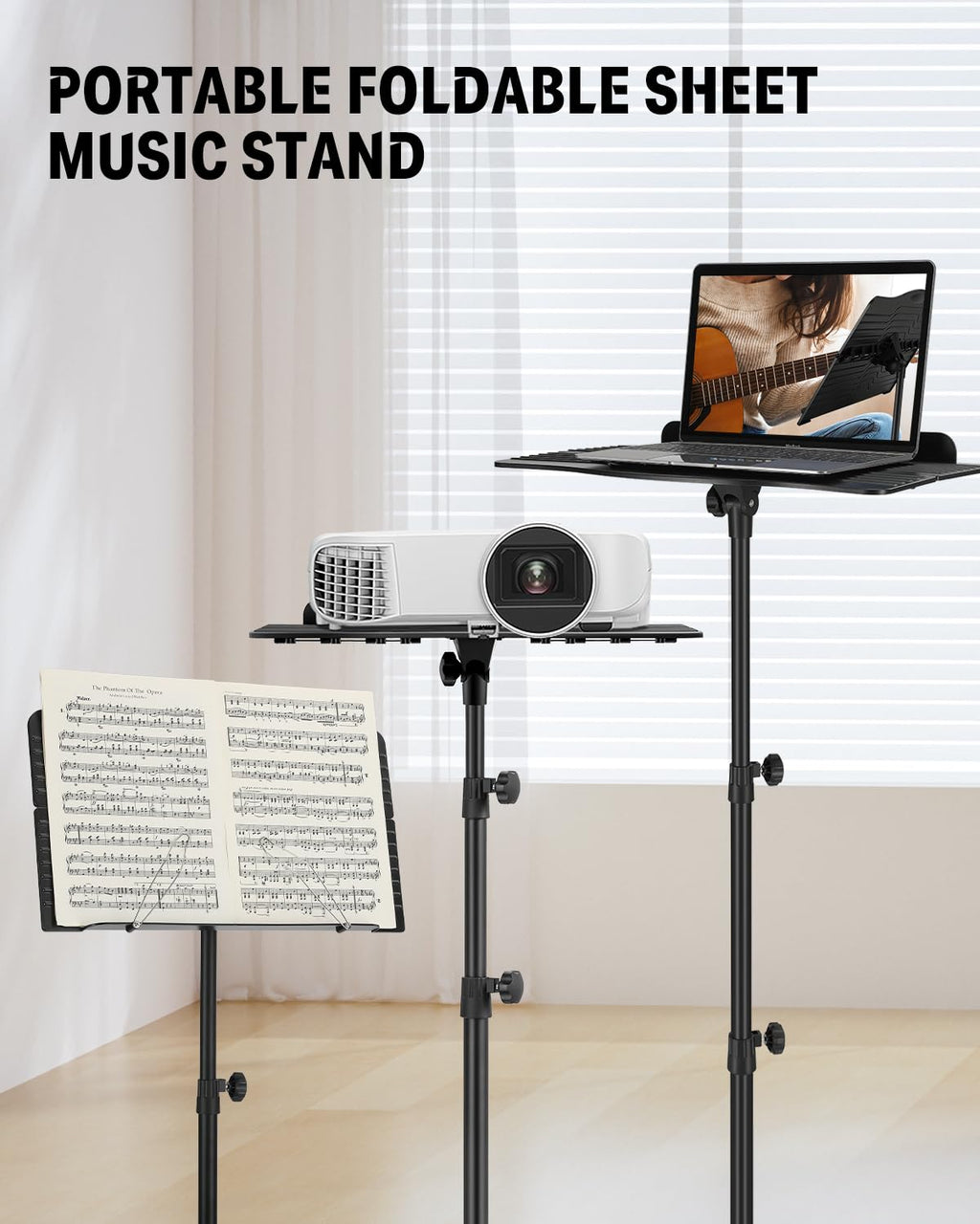 Sheet Music Stand with Light & Carrying Bag B193