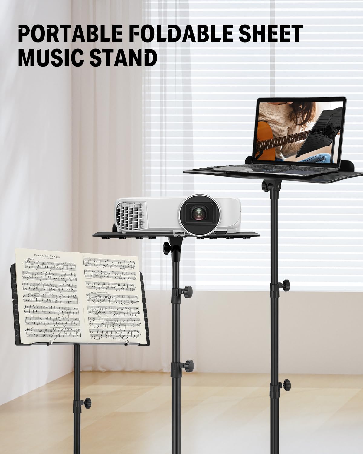 Sheet Music Stand with Light & Carrying Bag B193