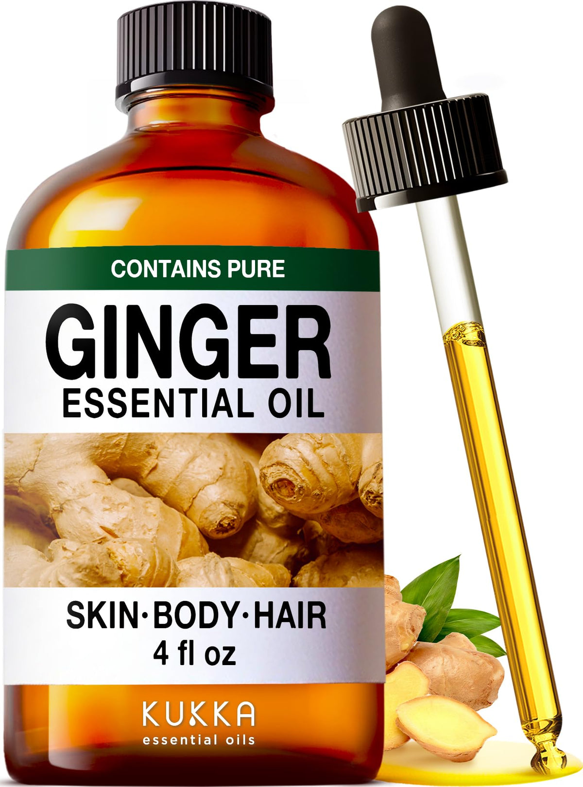 Ginger Hair Oil & Lavender Diffuser Essential Oil Set 2x4 fl oz M28548