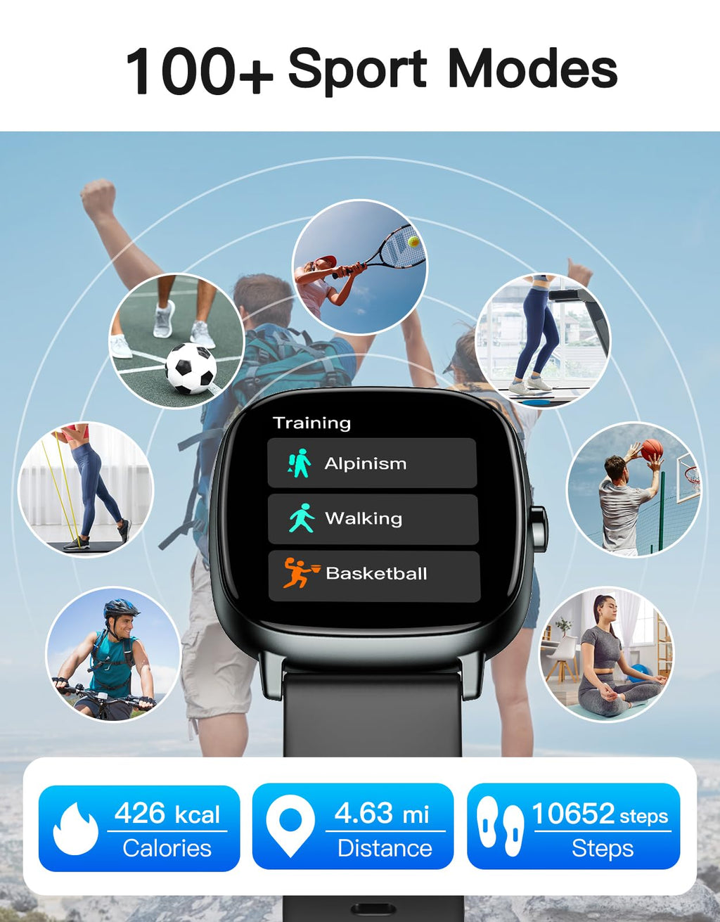 Smart Watch with GPS Black L174929