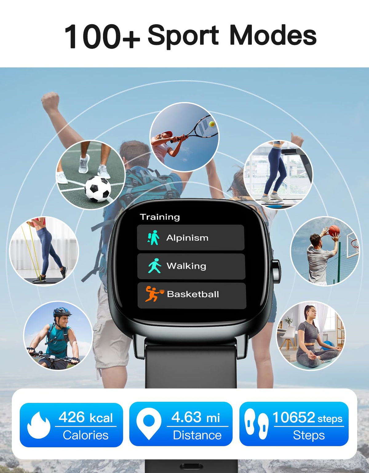 Smart Watch with GPS Black L174929