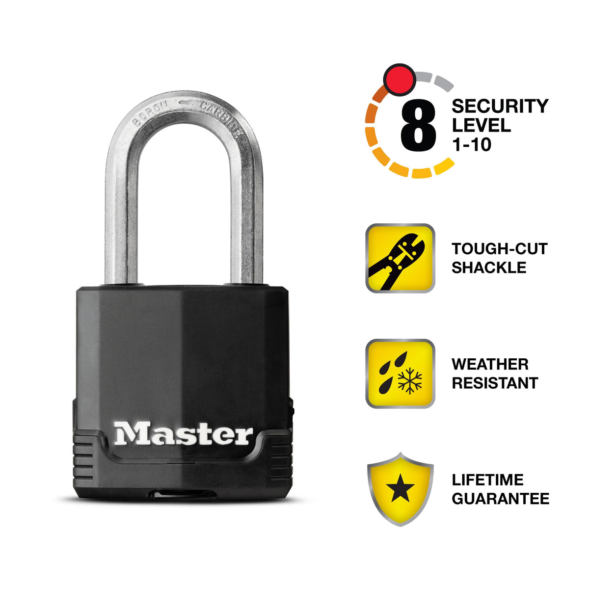 Heavy-Duty Keyed Outdoor Padlock 4-Pack I5457