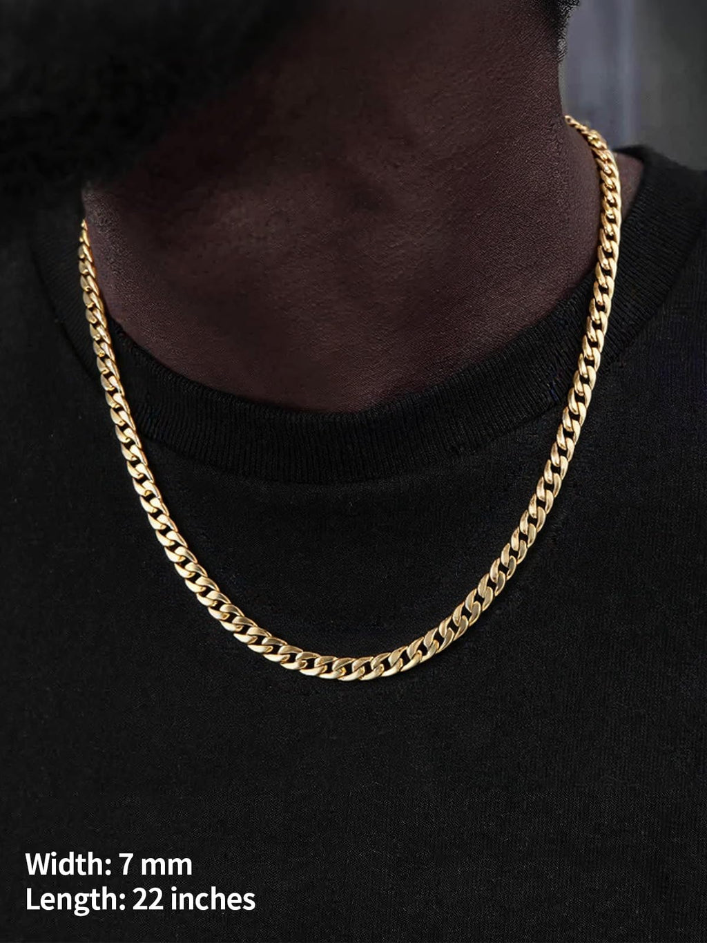Cuban Link Chain Stainless Steel Necklace X367460