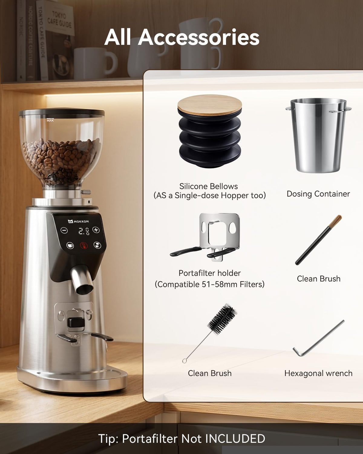 64mm Flat Burr Coffee Grinder I52058