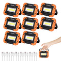 8 Pack Rechargeable LED Work Light 500LM Magnetic Base R20891