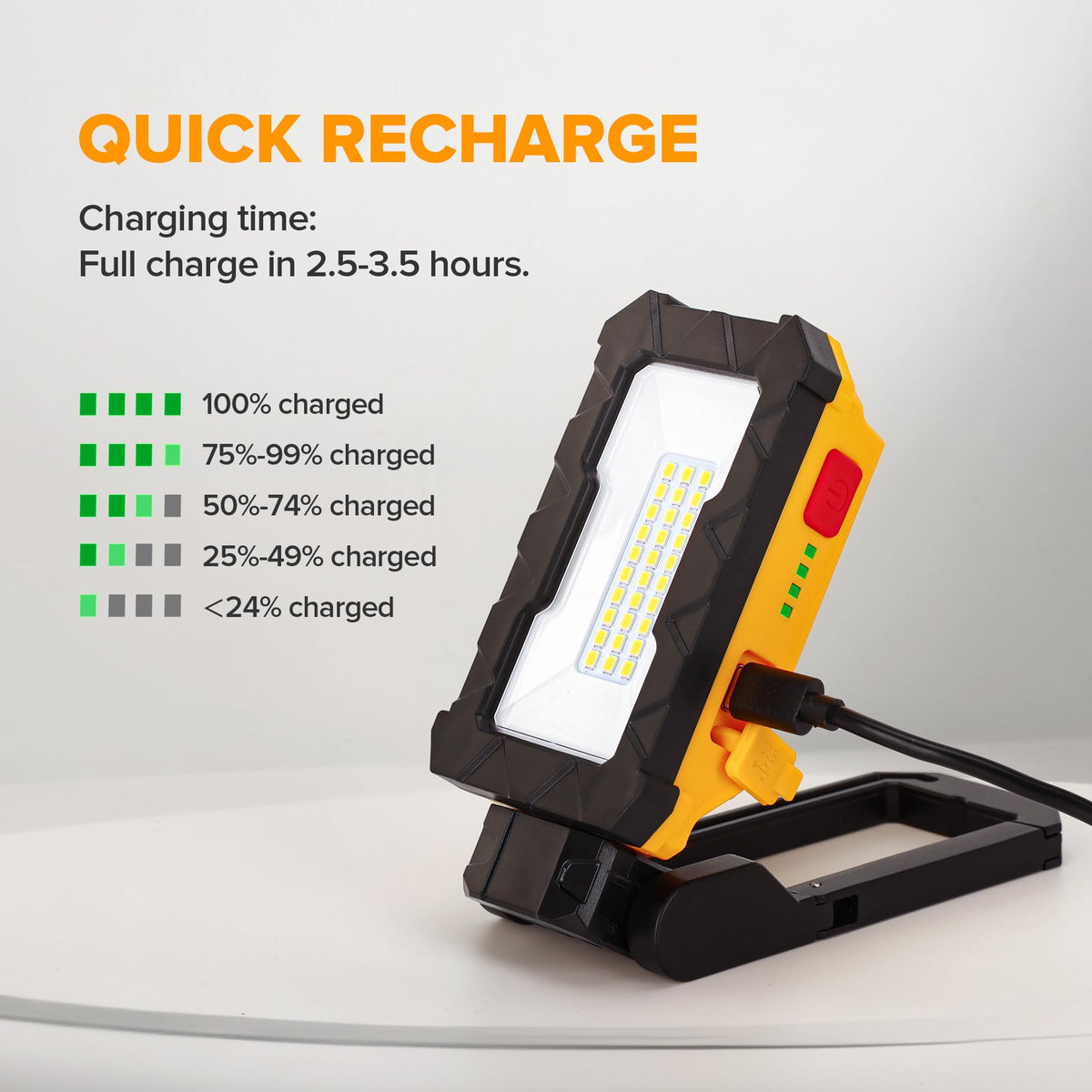 1000 Lumens LED Rechargeable Magnetic Work Light R132